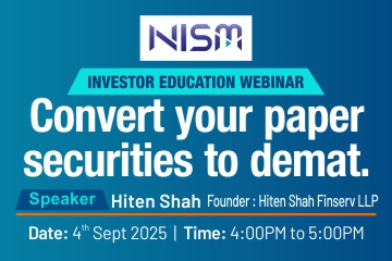 Convert your paper securities to demat